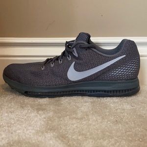 Nike zoom all out flyknit,size 13, grey and silver
